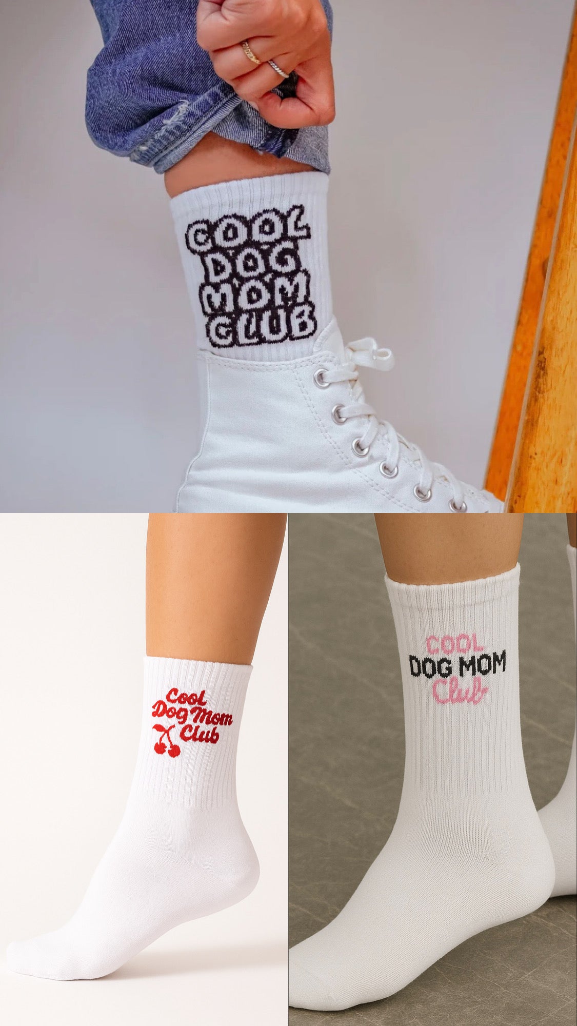 Cool Dog Mom Club Socks 🐾