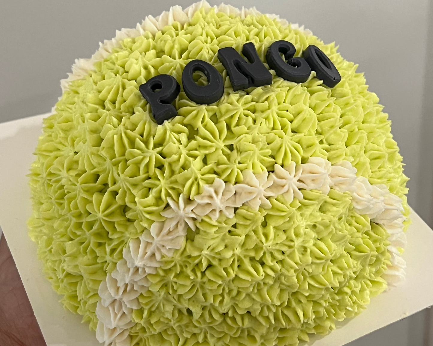 Tennis Ball Pup Cake 5" (Pick-Up In Downey)