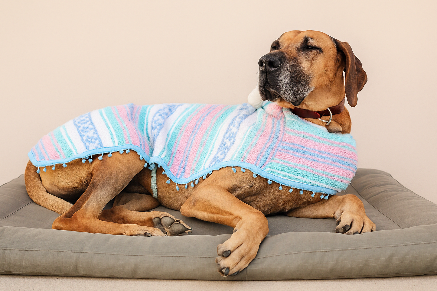 🇲🇽 Dog Poncho – Traditional Mexican Zarape Style